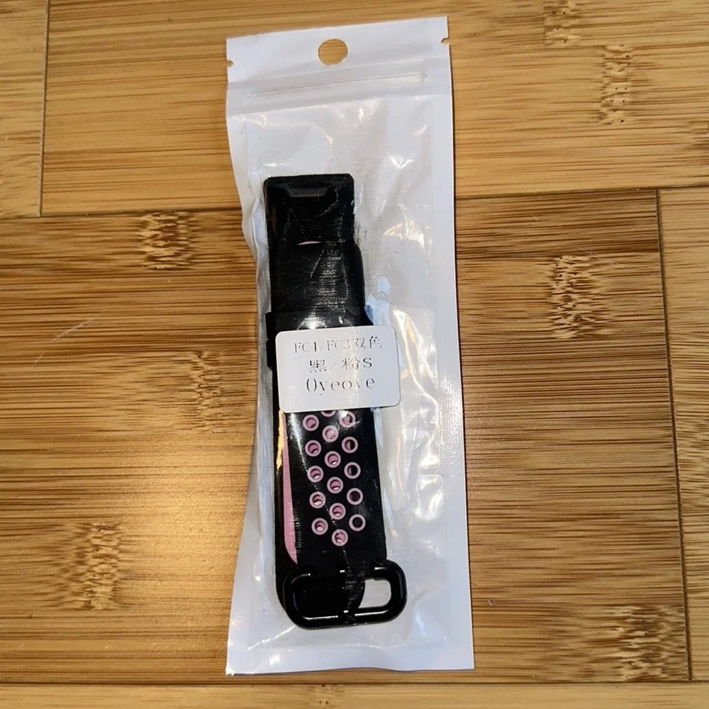 Apple Watch Wristband with Perforated Holes (Misc Brand) Black / Pink